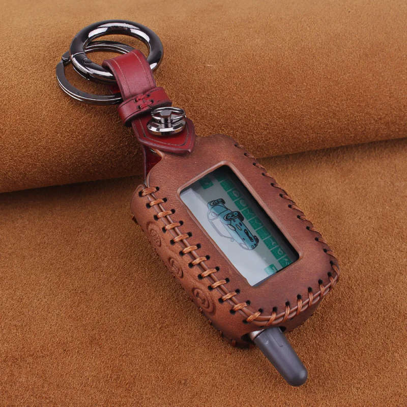 For Starline A9 A6 LCD Remote 2 Way Two Way Car Alarm System Remote Controller Keychain Cover