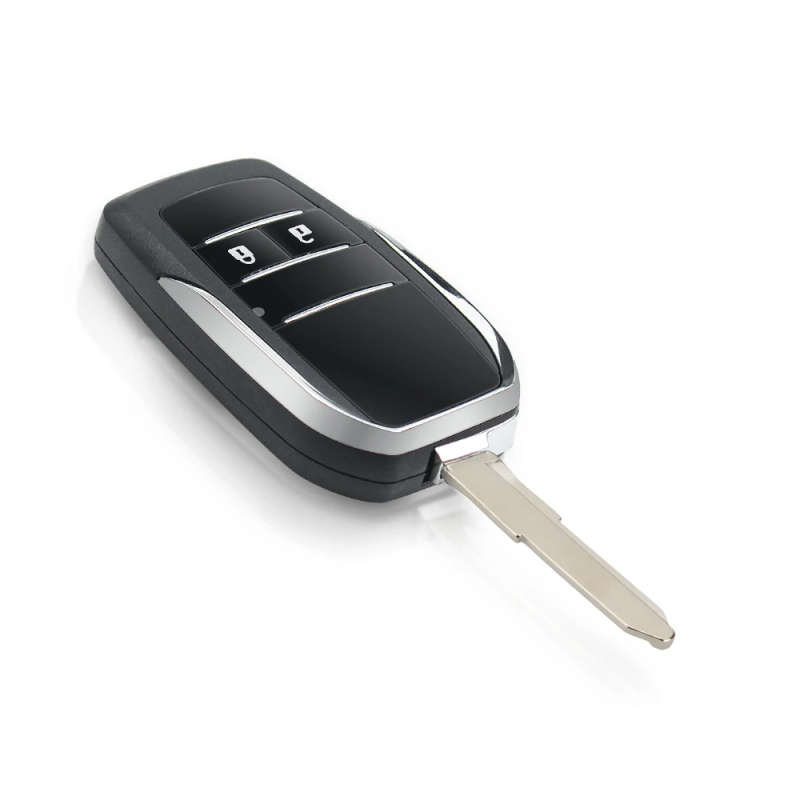 For Toyota Daihatsu Avanza Wigo Grand 2 Buttons Modified Flip Remote Key Shell Case Fob