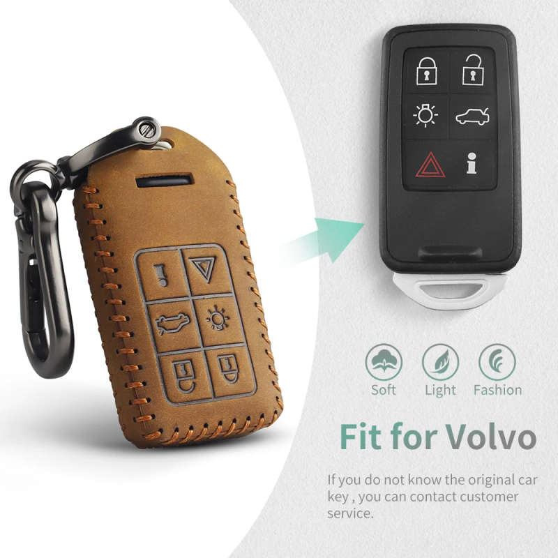 For Volvo S60 S80 V60 XC60 XC70 S60L V40 Key Case Cover Fob