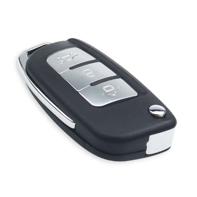 Midified 3 Buttons Flip Folding Remote Car Key Shell Fob For FORD Focus Monde HU101 Blade