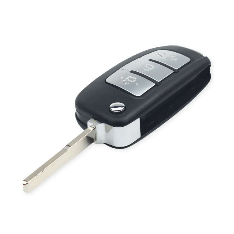 Midified 3 Buttons Flip Folding Remote Car Key Shell Fob For FORD Focus Monde HU101 Blade