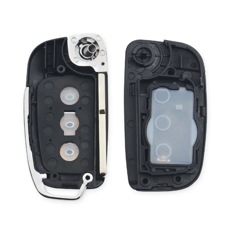 Midified 3 Buttons Flip Folding Remote Car Key Shell Fob For FORD Focus Monde HU101 Blade