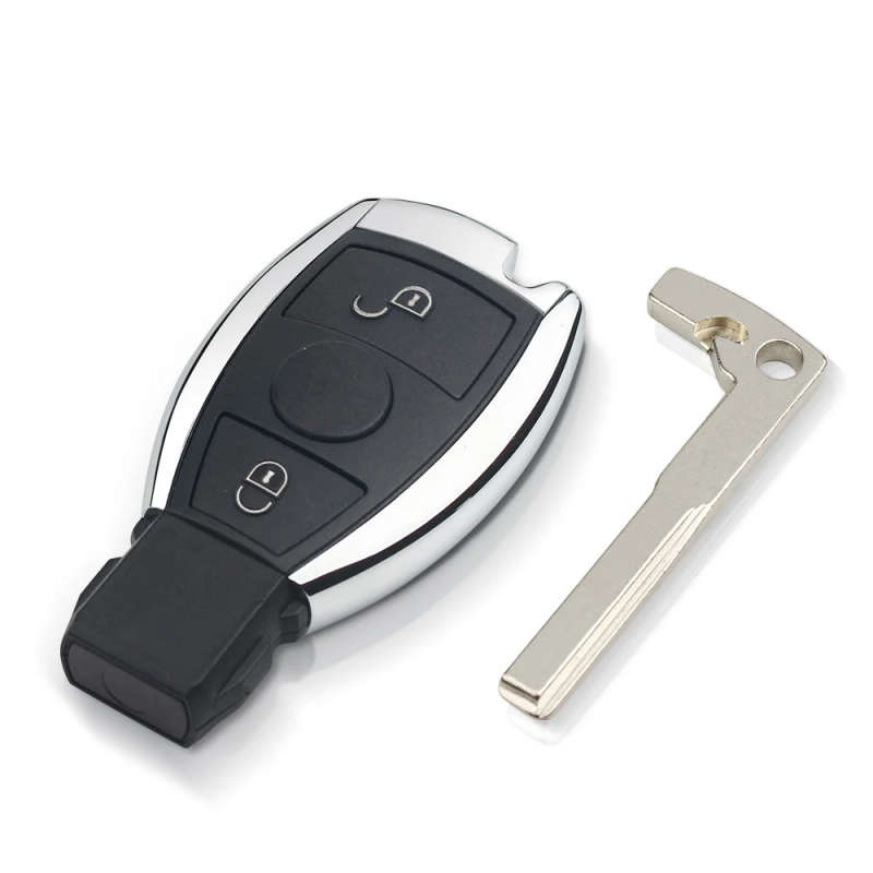 Remote Control Car Key Fob Case 2 button 433MHz For Mercedes BENZ 2000+ with NEC&amp;BGA Key Shell