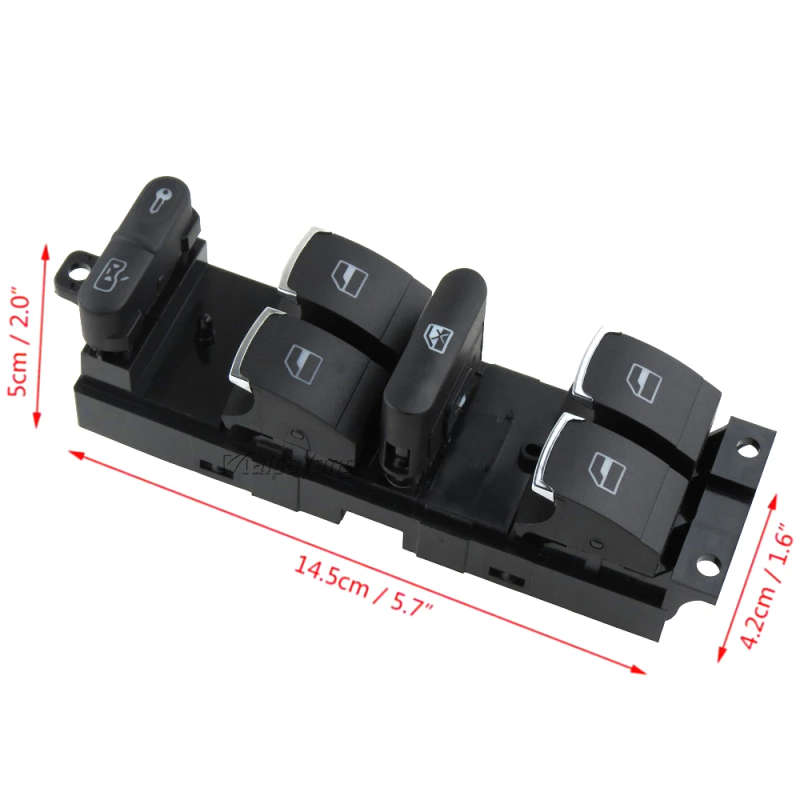 Power Master Window Controller Glass Switch For 1998-2005 VW Jetta Golf GTI MK4 Passat B5 Driver ...