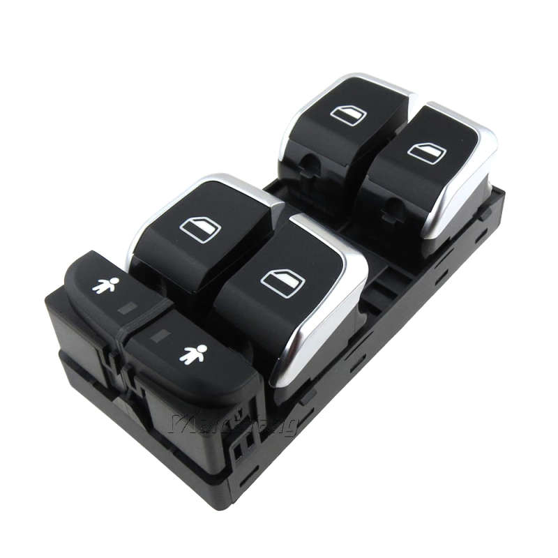 Car Master Window Control Panel Switch Glass Electric Lifter Button 4G0959851 For Audi A6 C7 A6 A...