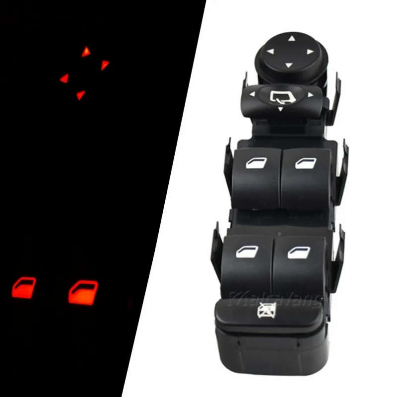 9 Pins Car Front Left Side Electric Power Window Regulator Button Master Switch For Citroen C4 20...