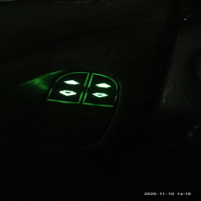Power Window Master Regulator Button Control Lifter Switch For Ford FOCUS 1998 -2004 With Green B...