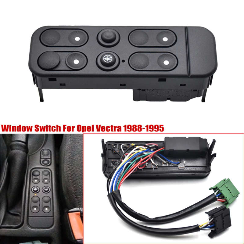 For Opel Vectra 1988-1995 Power Window Control Switch Window Lifter Switch Button 90312109 124060...