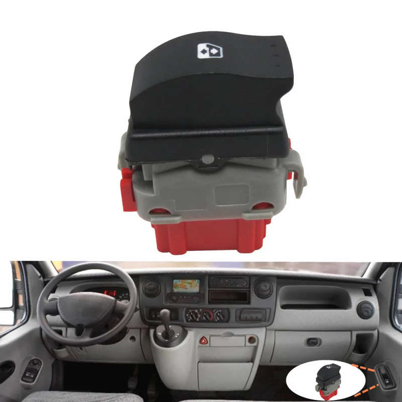 Electric Window Control Switch Glass Lifter Button For Renault Master II Bus JD FD ED HD UD 1998-...