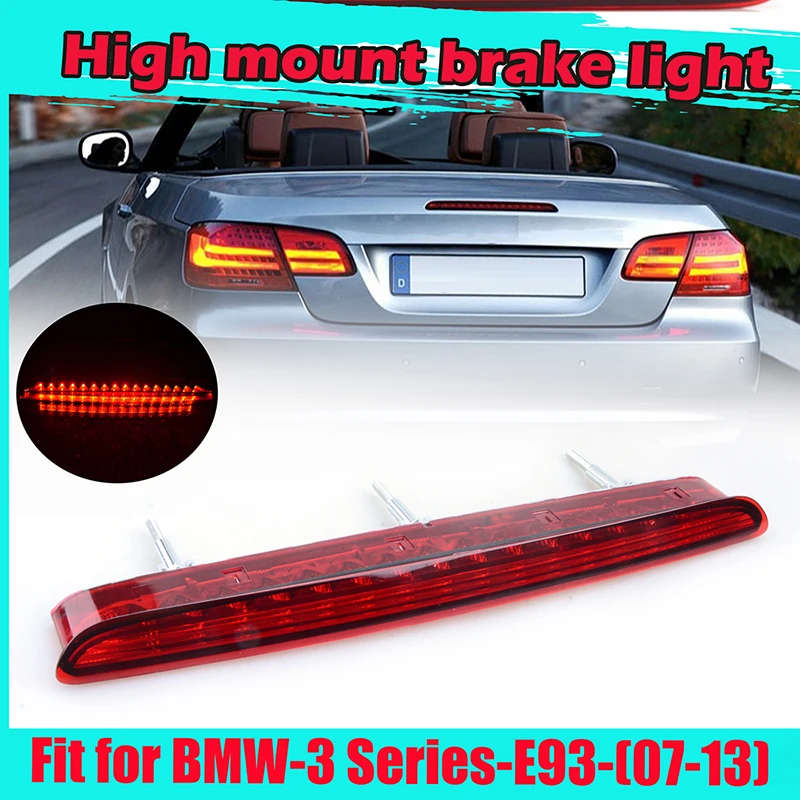 Rhyming LED Rear High Mount Stop Signal Lamp 3RD Third Tail Brake Light Fit For BMW 3 Series E93 ...