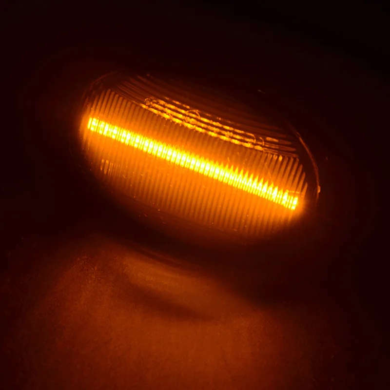 LED Side Marker Turn Signal Light Flowing Water Repeater Indicator Dynamic Blinker Fit For BMW MI...