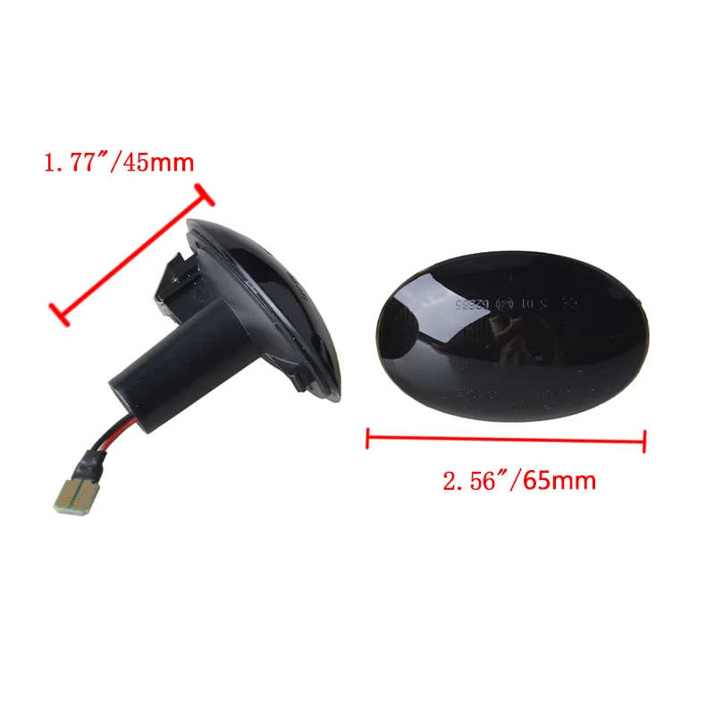 LED Side Marker Turn Signal Light Flowing Water Repeater Indicator Dynamic Blinker Fit For BMW MI...