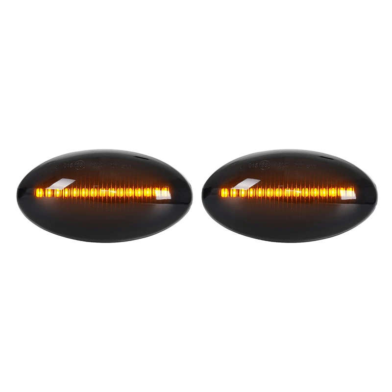 LED Side Marker Turn Signal Light Flowing Water Repeater Indicator Dynamic Blinker Fit For BMW MI...
