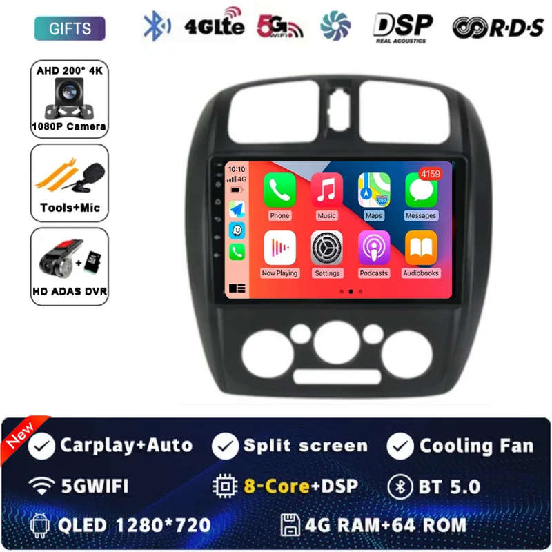 10.1" Android 13 4G+WIFI GPS 2din Car Radio Multimidia Video Player Navigation For SKODA Octavia ...