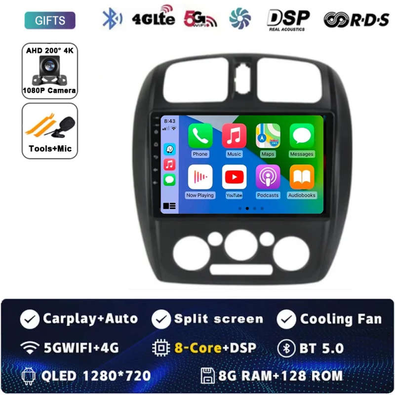 10.1" Android 13 4G+WIFI GPS 2din Car Radio Multimidia Video Player Navigation For SKODA Octavia ...