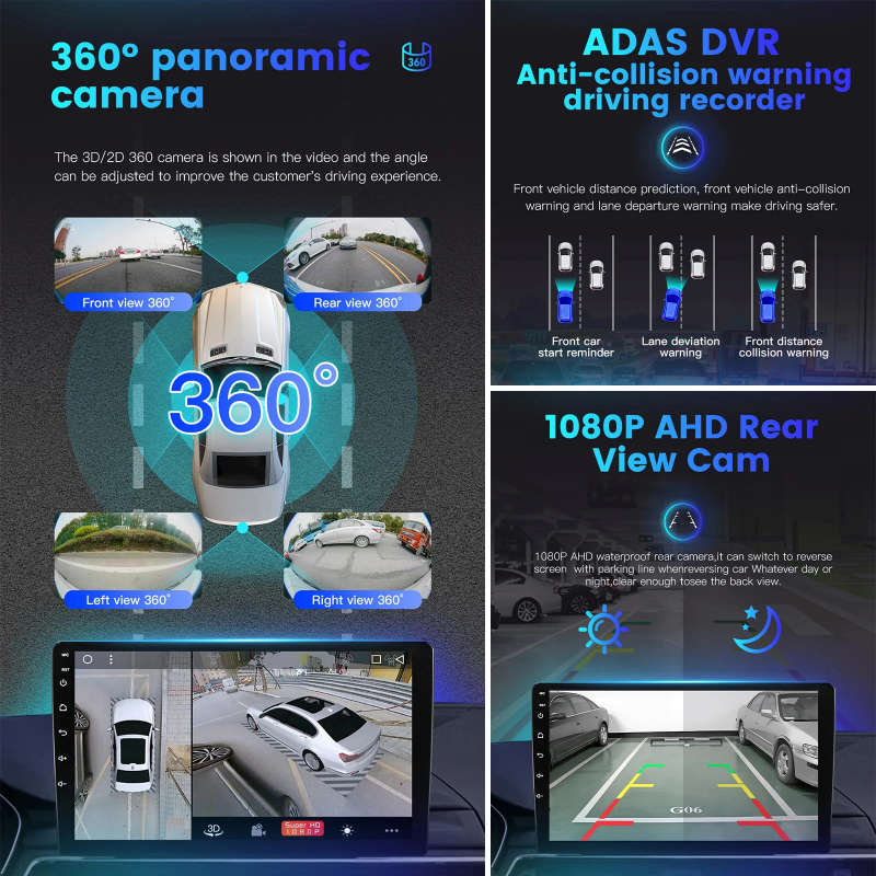 10.1" Android 13 4G+WIFI GPS 2din Car Radio Multimidia Video Player Navigation For SKODA Octavia ...