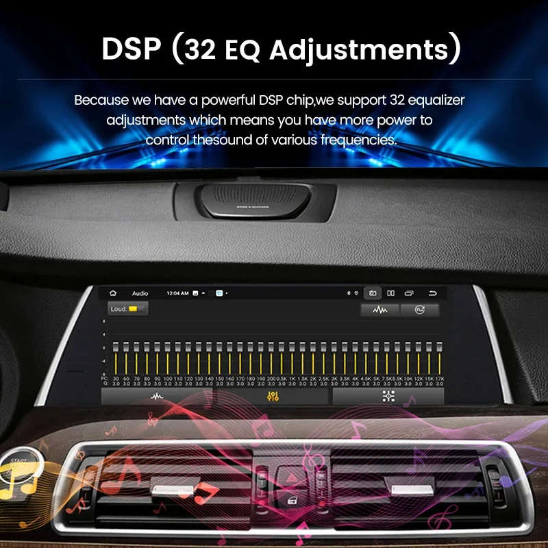 10.25" Android 13 for BMW 5 Series GT F07 2009-2016 CIC NBT System CarPlay Wireless Auto Stereo R...