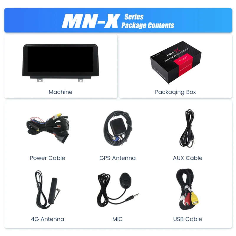 10.25" Android Wireless Carplay Multimedia Display Touch Screen for BMW 1/2/3/4 Series F20/F21/F2...