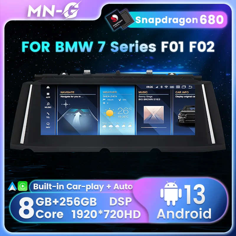 Android 13 Touch Screen for BMW 7 Series F01 F02 2009 - 2015 NBT CIC Car Radio Stereo Multimedia ...