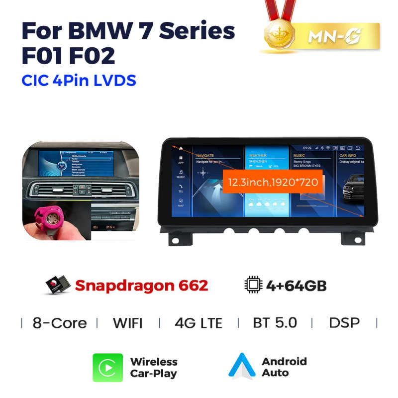 Android 13 Touch Screen for BMW 7 Series F01 F02 2009 - 2015 NBT CIC Car Radio Stereo Multimedia ...