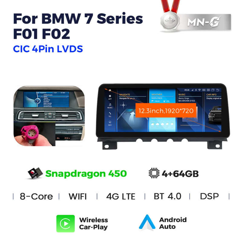 Android 13 Touch Screen for BMW 7 Series F01 F02 2009 - 2015 NBT CIC Car Radio Stereo Multimedia ...