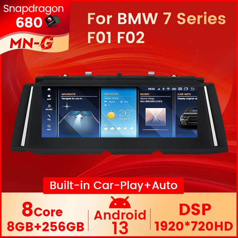 Android 13 Touch Screen for BMW 7 Series F01 F02 2009 - 2015 NBT CIC Car Radio Stereo Multimedia ...