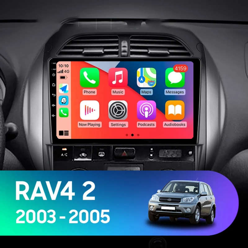 Android 14 Auto Radio For Toyota RAV4 RAV 4 2003 2004 2005 DSP Carplay GPS Navigation Multimedia ...