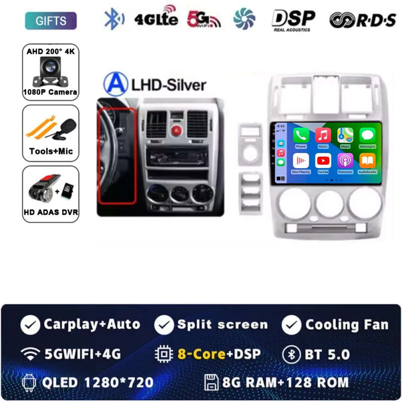 Android 14 Car Radio For Hyundai Getz 2002 - 2008 2009 2020 2011 Navigation GPS Multimedia Player...