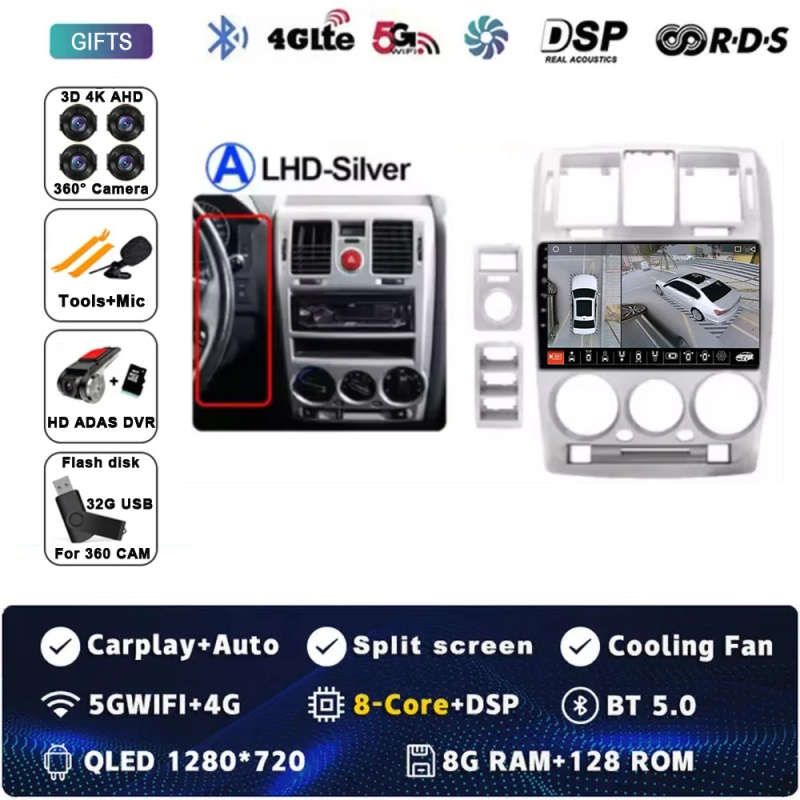 Android 14 Car Radio For Hyundai Getz 2002 - 2008 2009 2020 2011 Navigation GPS Multimedia Player...
