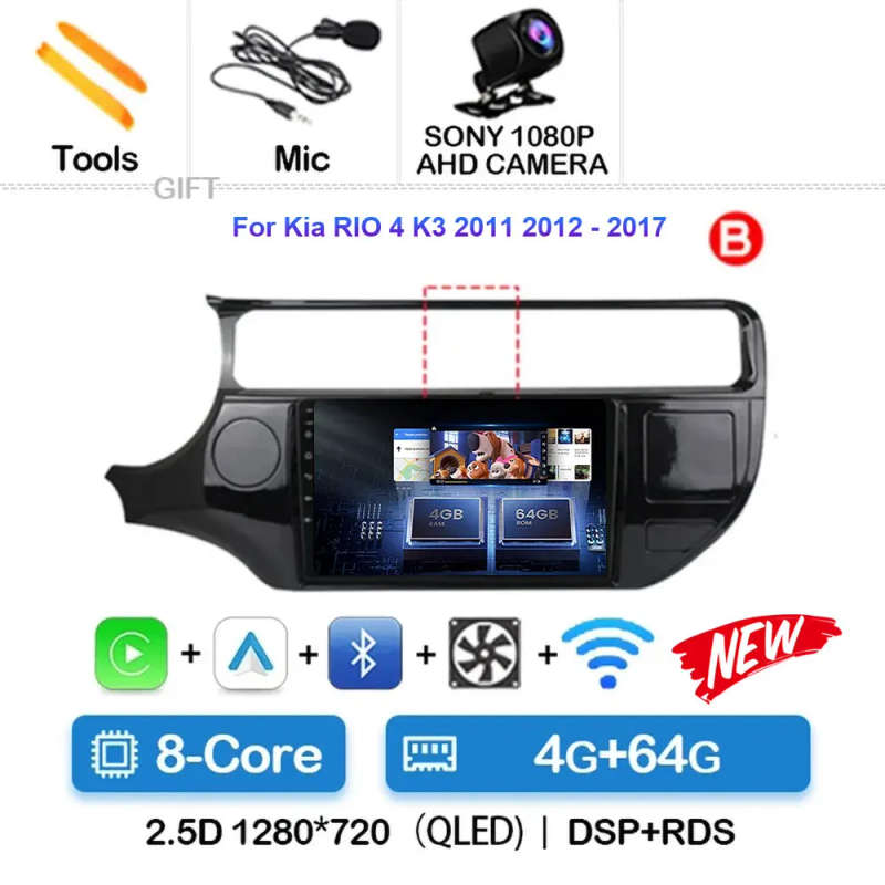 Android 14 Car Radio For Kia Optima 3 K5 And T 2010 2011 2012 2013 2014 2015 Navigation GPS Multi...