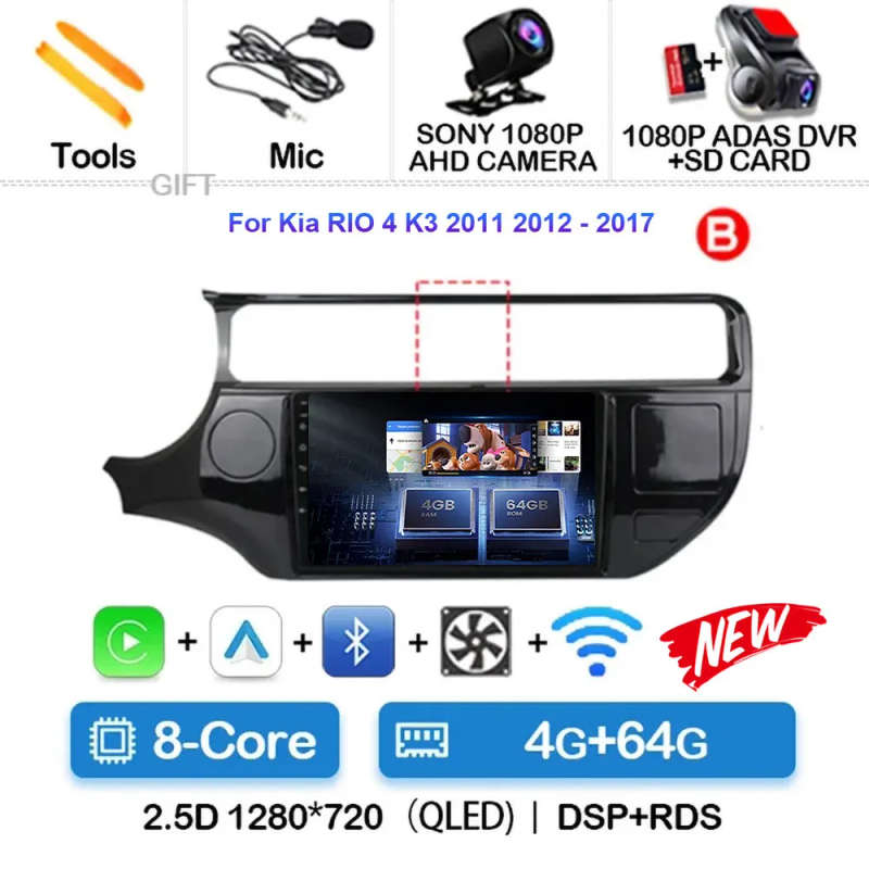 Android 14 Car Radio For Kia Optima 3 K5 And T 2010 2011 2012 2013 2014 2015 Navigation GPS Multi...