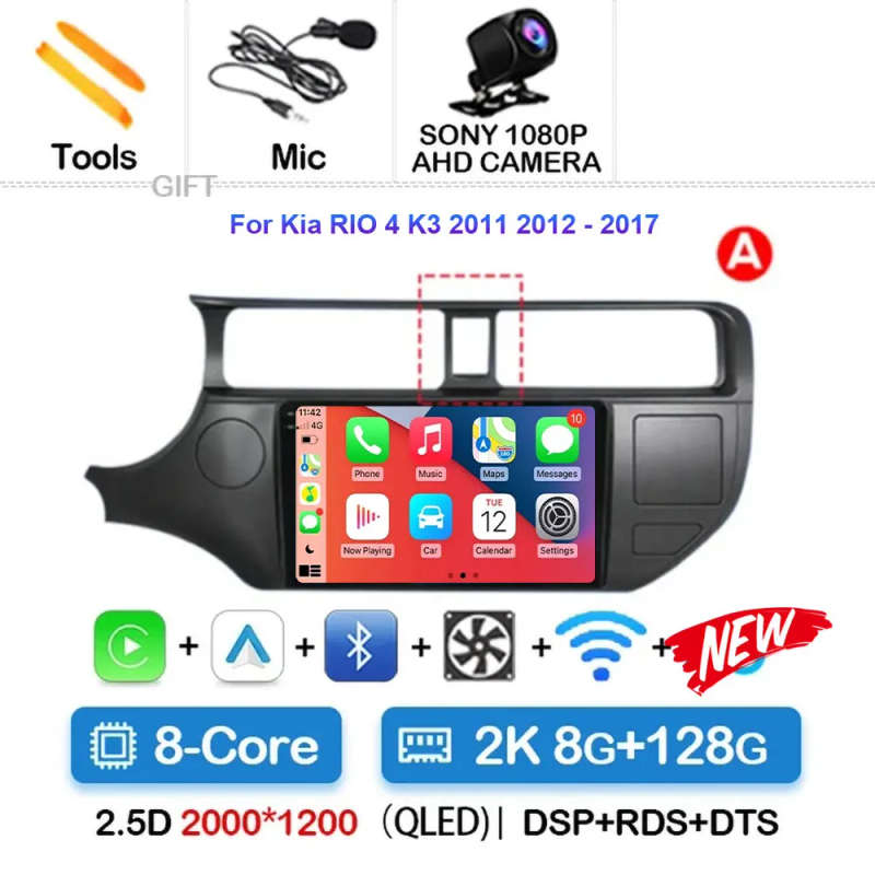 Android 14 Car Radio For Kia Optima 3 K5 And T 2010 2011 2012 2013 2014 2015 Navigation GPS Multi...