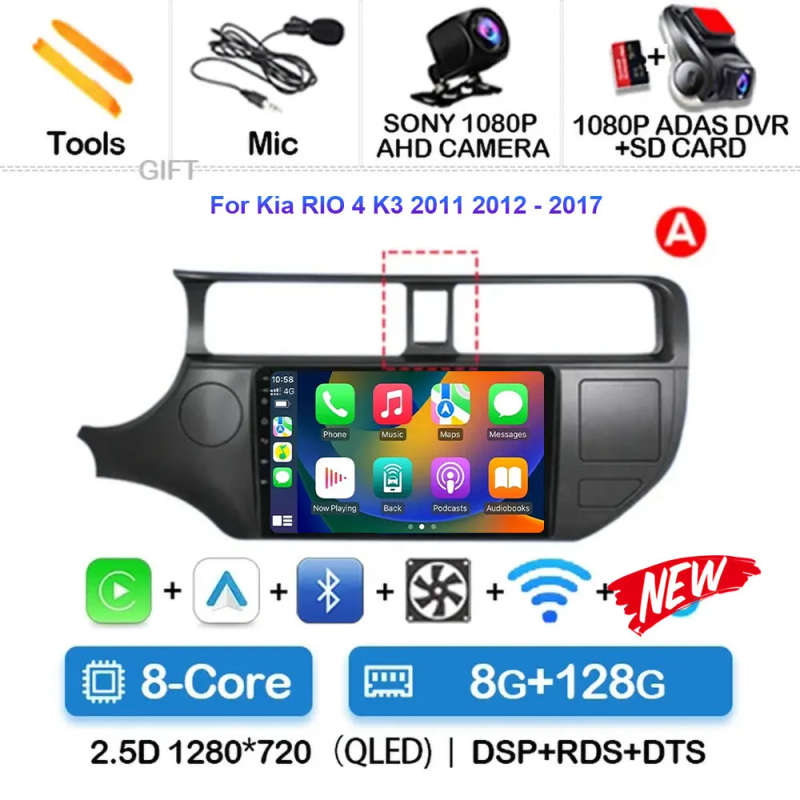 Android 14 Car Radio For Kia Optima 3 K5 And T 2010 2011 2012 2013 2014 2015 Navigation GPS Multi...