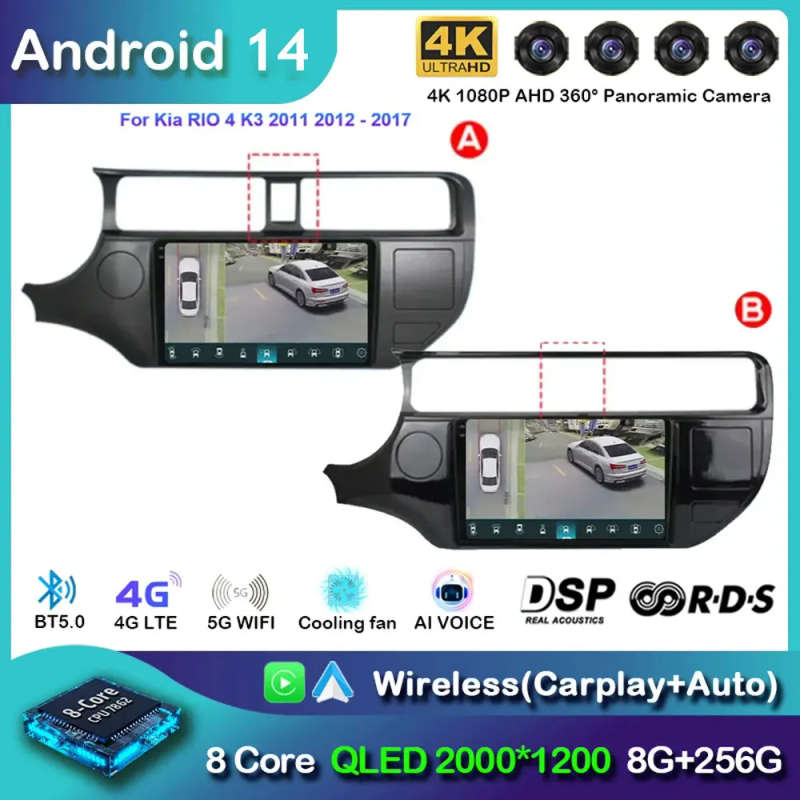 Android 14 Car Radio For Kia Optima 3 K5 And T 2010 2011 2012 2013 2014 2015 Navigation GPS Multi...