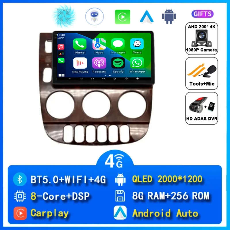 Android 14 Car Radio For Mercedes Benz M-Class W163 ML 1997 - 2005 Carplay Navigation Multimedia ...