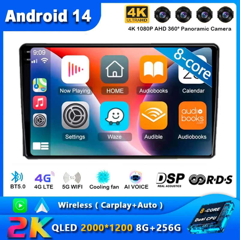 Android 14 Car Radio For Ssangyong Rexton 2002 - 2006 Auto Stereo Multimedia Player GPS Navigatio...