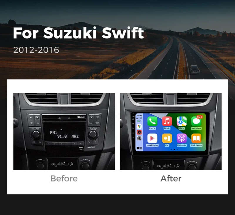 Android 14 Car Radio For Suzuki Swift 4 2011-2017 Wireless Carplay Auto Radio Multimedia Player 4...