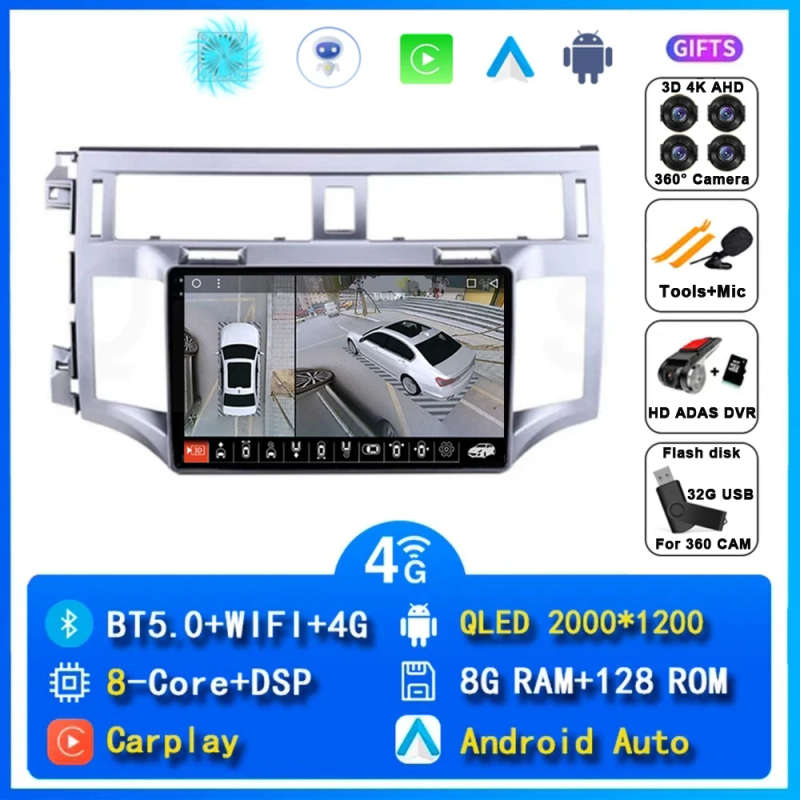 Android 14 Car Radio For Toyota Avalon 3 2005 2006 2007 - 2010 Navigation Multimedia Player Stere...