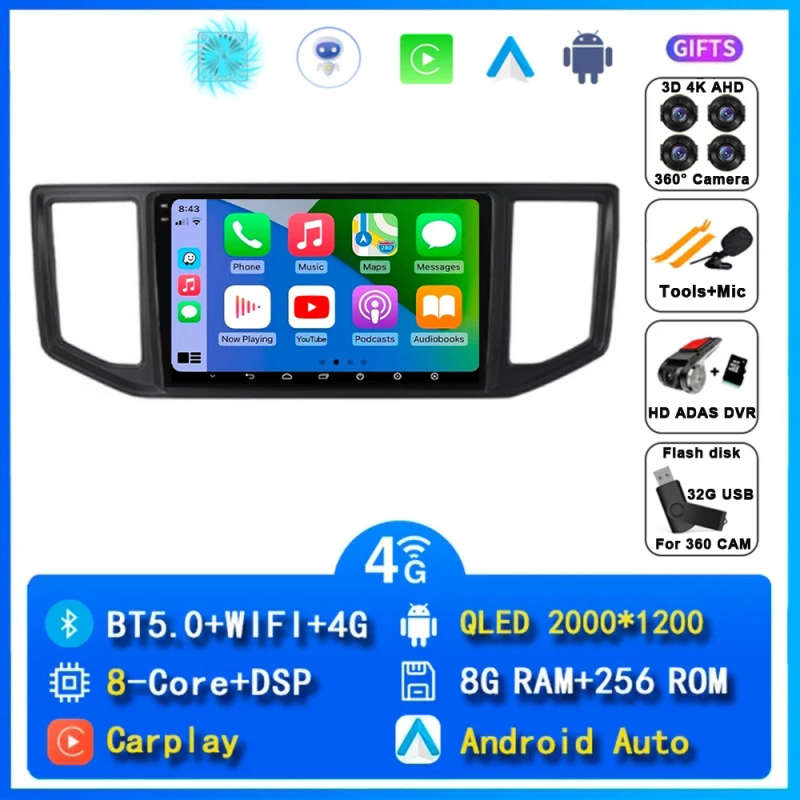 Android 14 Car Radio For Volkswagen Crafter 2016-2022 Car Multimedia Video Player Navigation Ster...