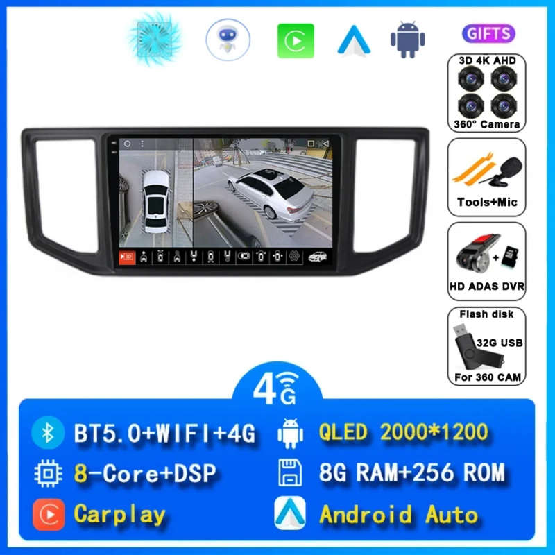 Android 14 Car Radio For Volkswagen Crafter 2016-2022 Car Multimedia Video Player Navigation Ster...