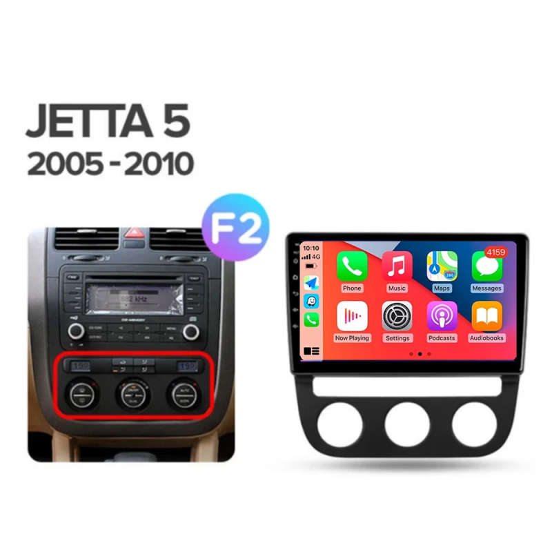 Android 14 Car Radio For Volkswagen Jetta 5 2005 2006 2007 - 2010 Navigation GPS Multimedia Playe...