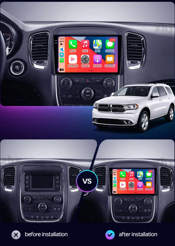 Android 14 Car Radio Multimedia Video Player For Dodge Durango 3 WD 2013 - 2020 Navigation GPS No...