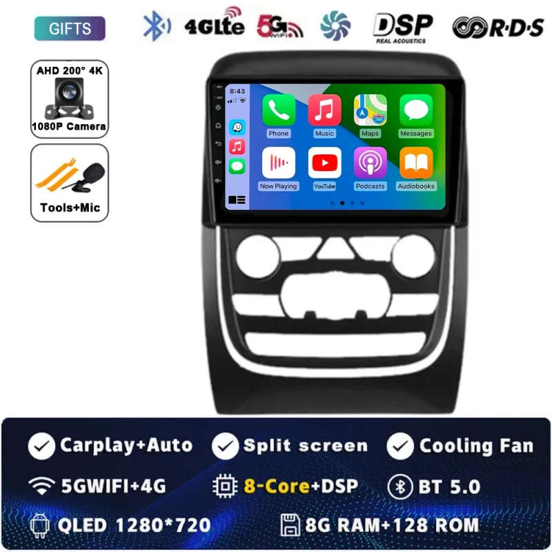 Android 14 Car Radio Multimedia Video Player For Dodge Durango 3 WD 2013 - 2020 Navigation GPS No...