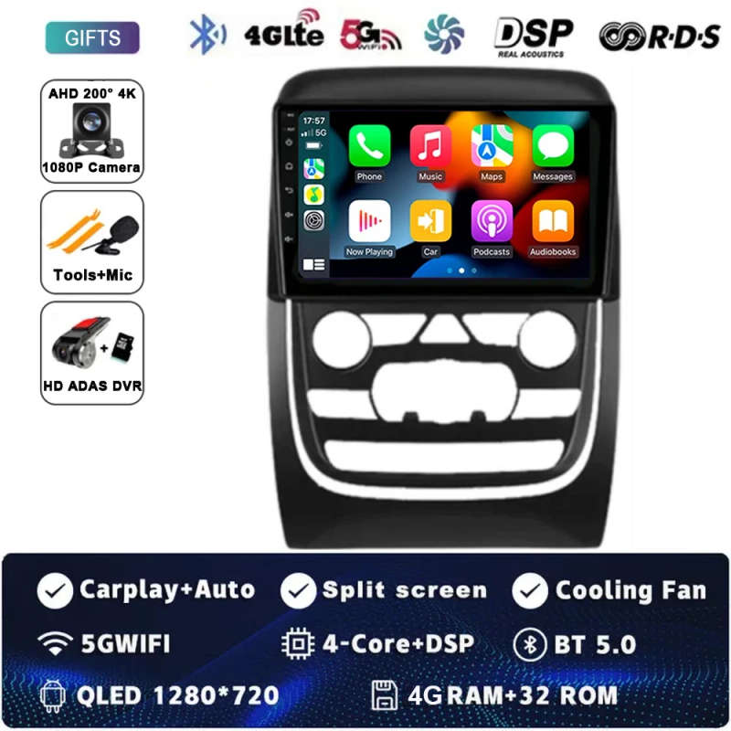 Android 14 Car Radio Multimedia Video Player For Dodge Durango 3 WD 2013 - 2020 Navigation GPS No...