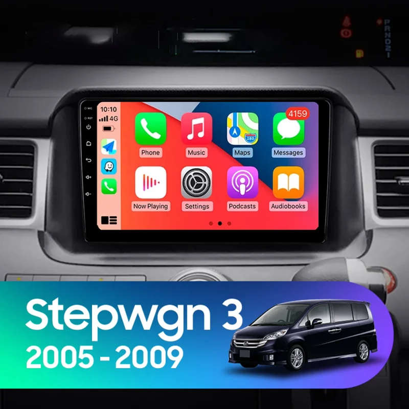 Android 14 Carplay Auto For Honda Stepwgn 3 2005 - 2008 Car Radio Multimedia Video Player Navigat...
