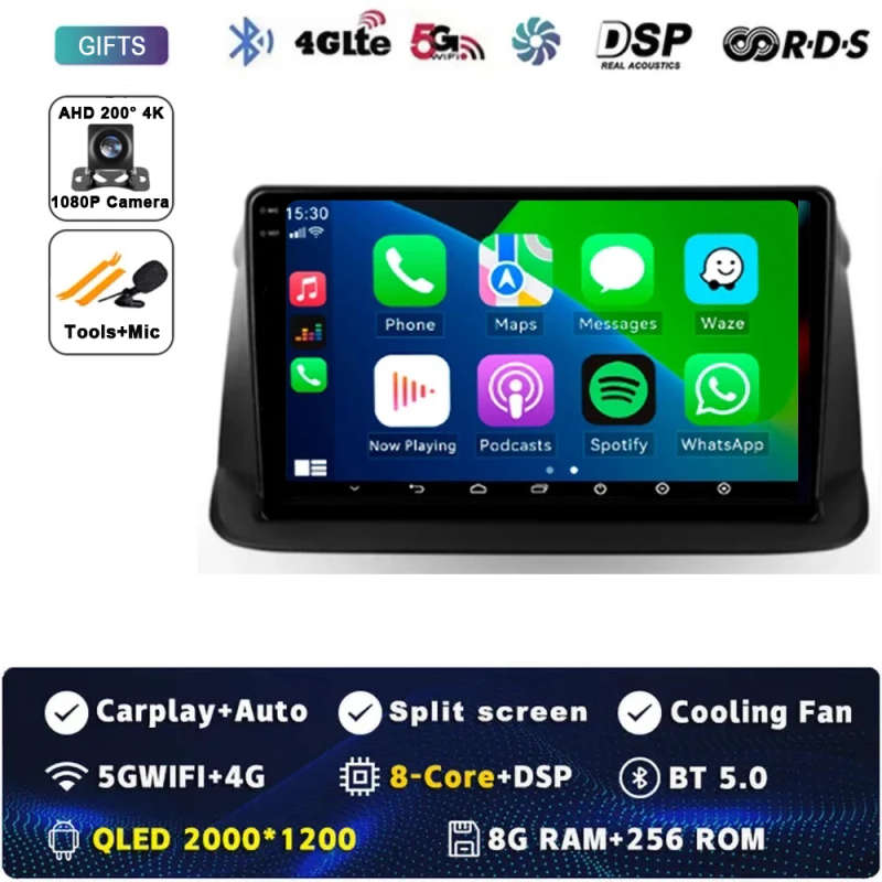 Android 14 Carplay Auto For Honda Stepwgn 3 2005 - 2008 Car Radio Multimedia Video Player Navigat...