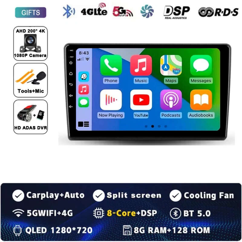 Android 14 Carplay Auto For Kia Ceed ED 2006 - 2012 Car Radio Multimedia Video Player Navigation ...