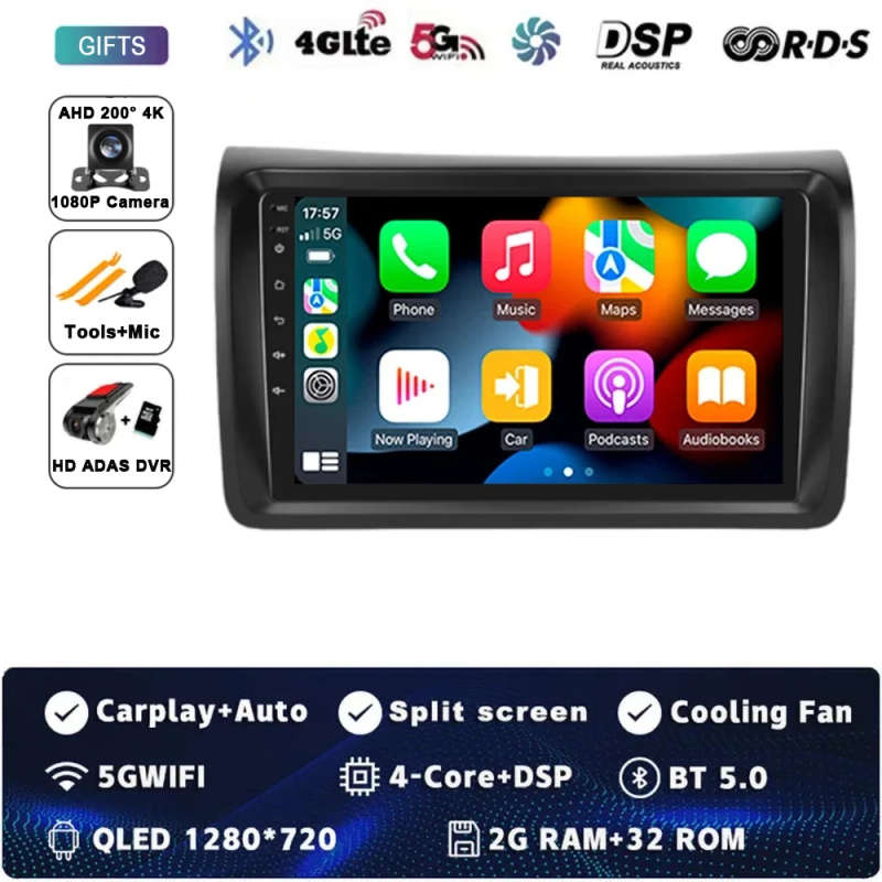 Android 14 Carplay Auto For Nissan NV350 2012-2017 Car Radio Multimedia Video Player Navigation G...