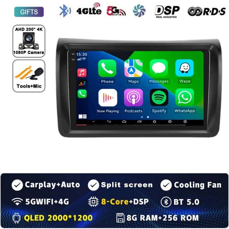 Android 14 Carplay Auto For Nissan NV350 2012-2017 Car Radio Multimedia Video Player Navigation G...