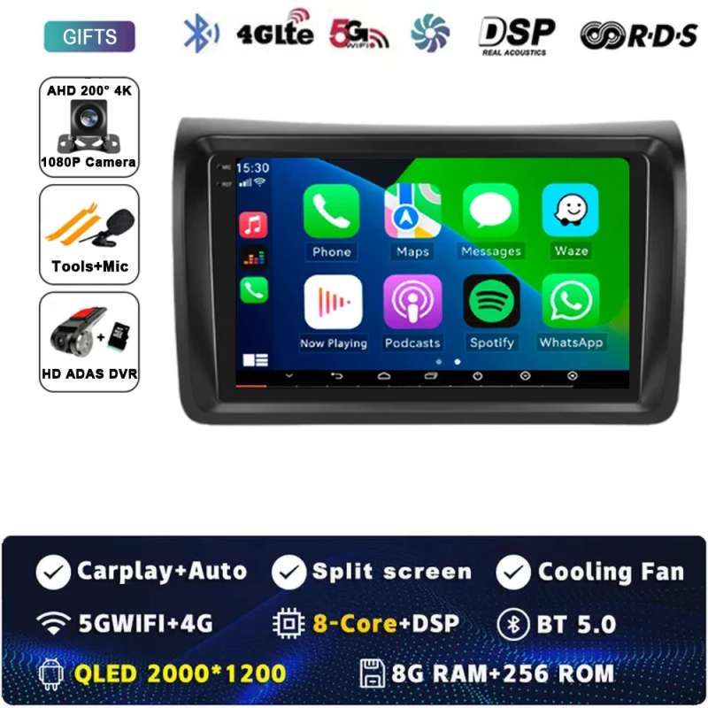 Android 14 Carplay Auto For Nissan NV350 2012-2017 Car Radio Multimedia Video Player Navigation G...